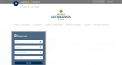 Desktop Screenshot of hotelsansebastian.net