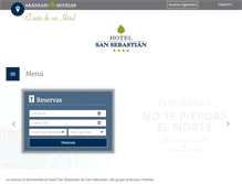 Tablet Screenshot of hotelsansebastian.net